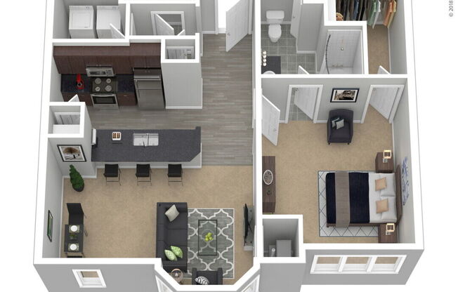 1 bed, 1 bath, 763 sqft, $1,940