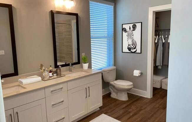 Dual Vanities with Upgraded Countertops