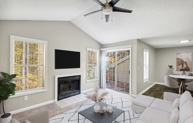 Model apartment living room