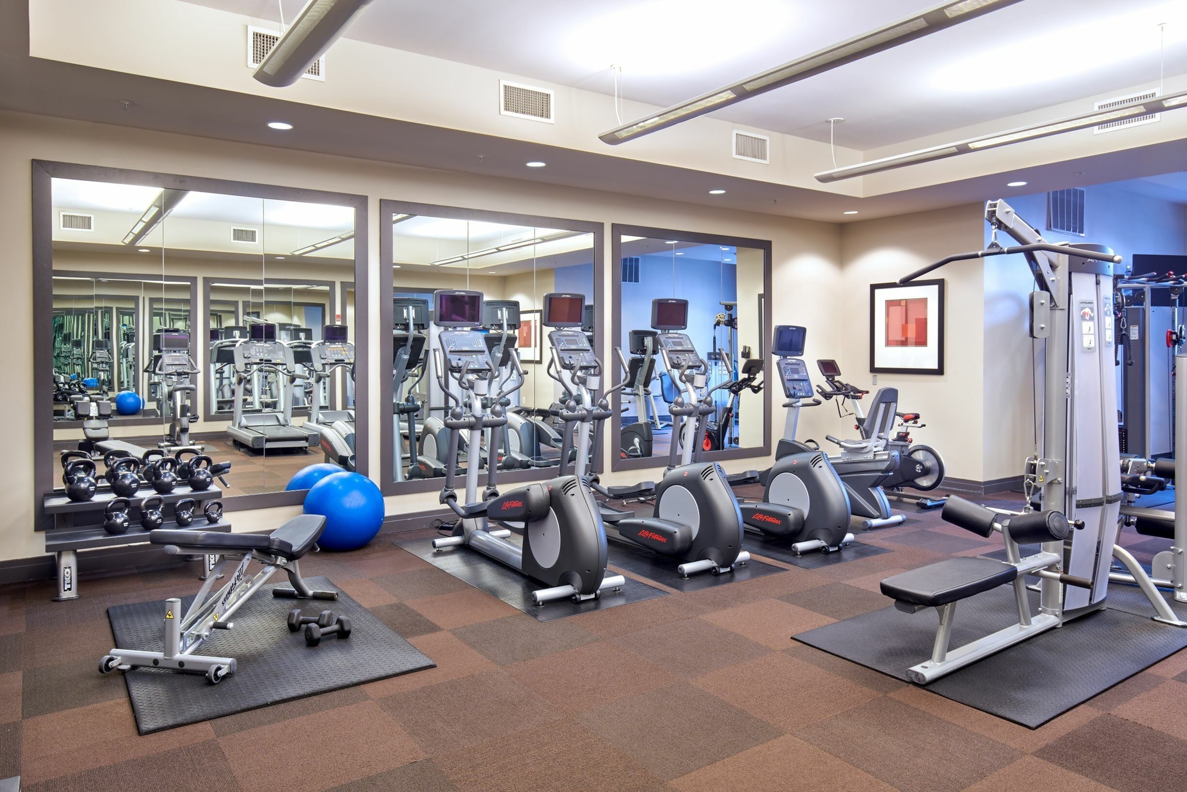 Fitness Center With Cardio, Weight Machines & Free Weights