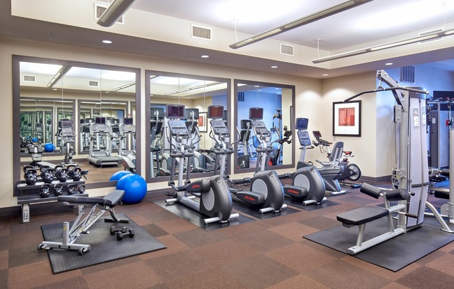Fitness Center With Cardio, Weight Machines & Free Weights