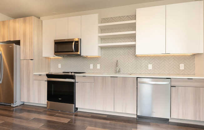 Kitchen with Stainless Steel Appliances