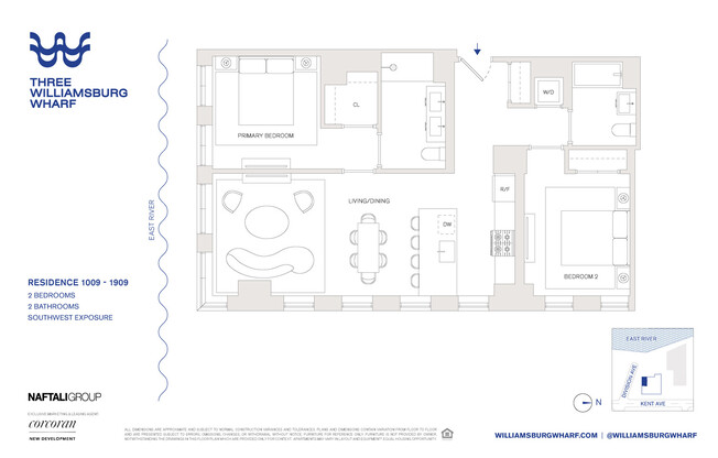 2 beds, 2 baths, $8,800, Unit 1709