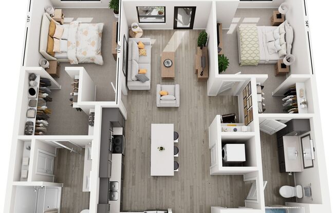 2 beds, 2 baths, 1,159 sqft, $2,249, Unit 109