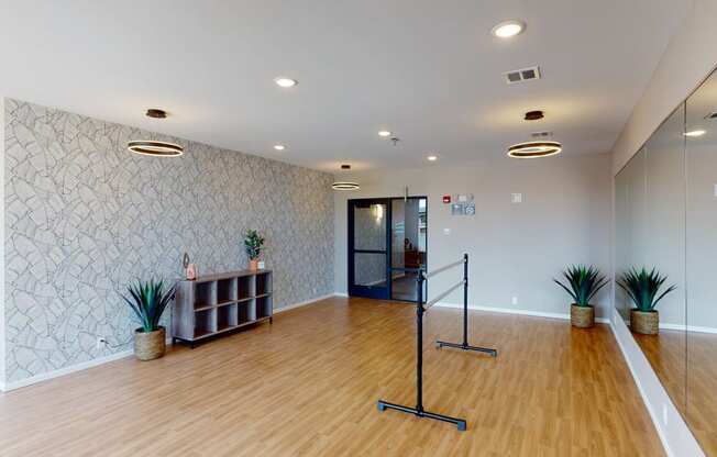 Flex Rooms With Fitness Space For Yoga, Spin And Pilates at The Haven on Veterans, Fargo, 58104