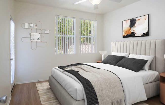 Bedroom with Hard Surface Flooring