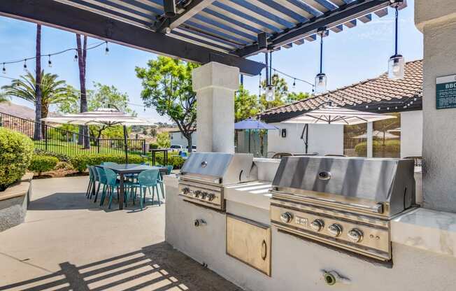 Upgraded BBQ Area at The Hills at Quail Run in Riverside, California
