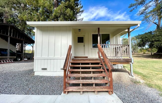 Charming one level home in Sebastopol on acreage!