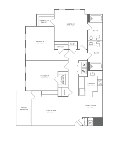 3 beds, 2 baths, 1,230 sqft, $1,983