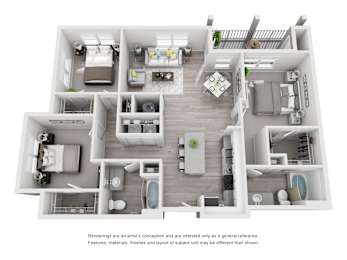 3 beds, 2 baths, 1,486 sqft, $1,749