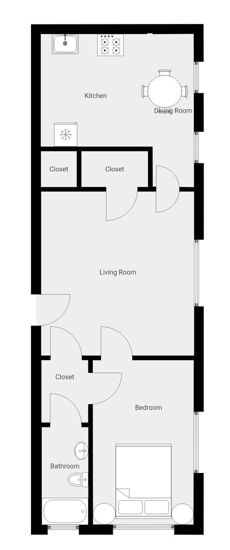 1 bed, 1 bath, 800 sqft, $1,925, Unit 1208-7