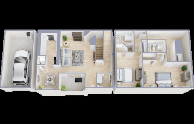 2 beds, 2.5 baths, 1,496 sqft, $3,376