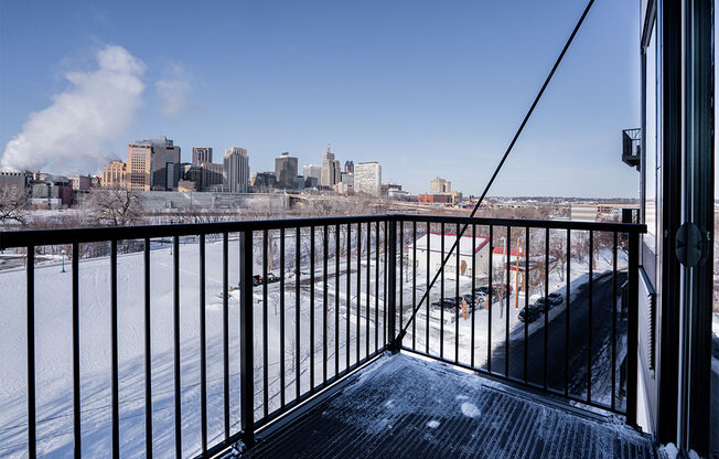 apartment with balcony and city views
