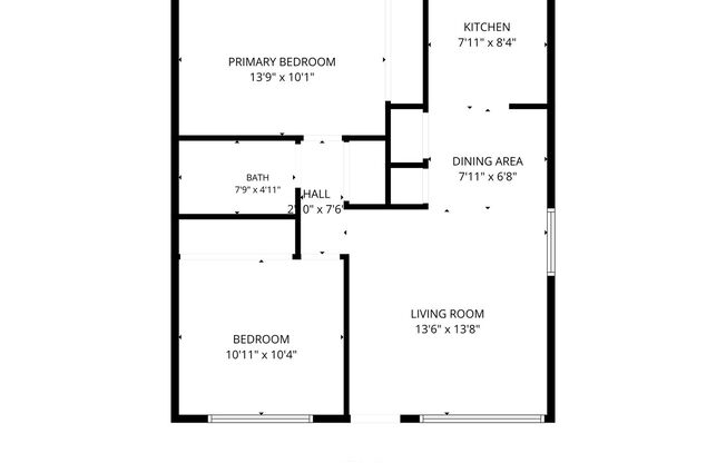 2 beds, 1 bath, 754 sqft, $1,500, Unit 3832