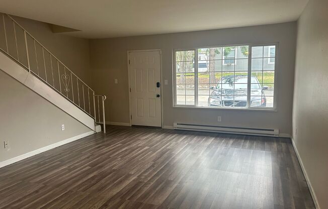 2 bedroom Townhome-style living with no neighbors above or below