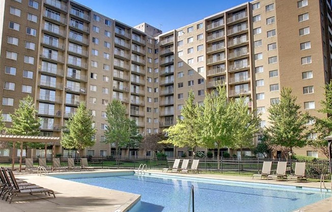 Sparkling Outdoor Pool at Willoughby Hills Towers, Willoughby Hills