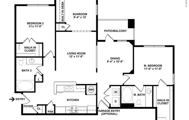 1 bed, 1 bath, 962 sqft, $1,785