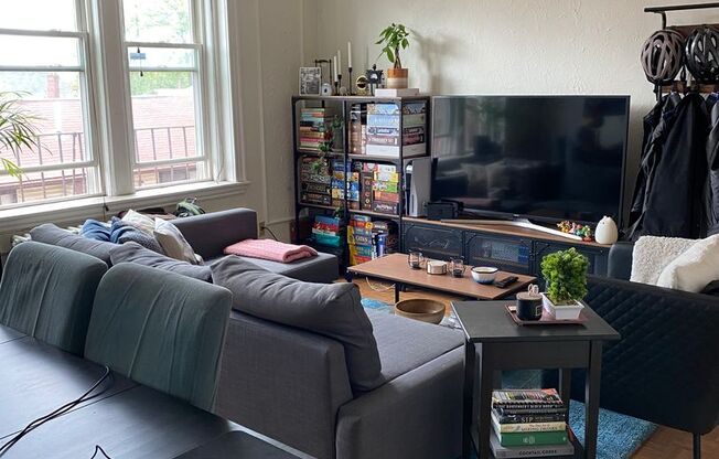 Bright large 1bd with a balcony! Walk to T and BU!