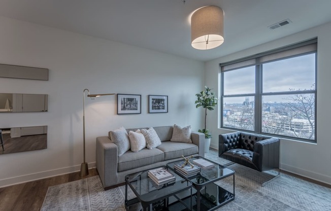 Spacious Living Room at Adams Edge Apartments, Ohio