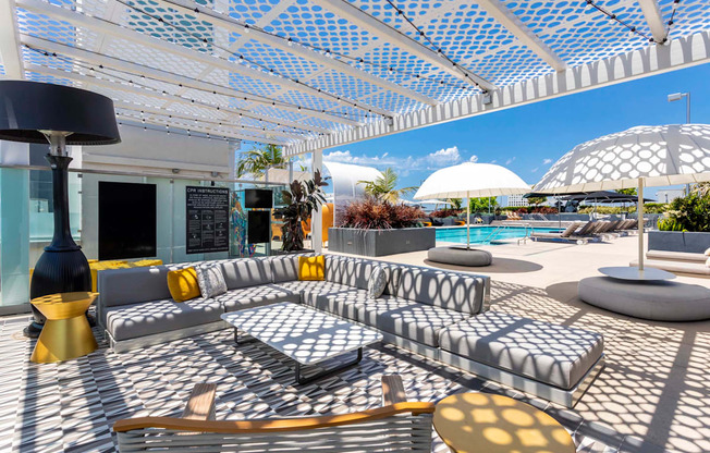 Outdoor Lounge at Elements Apartments*, California, 92612