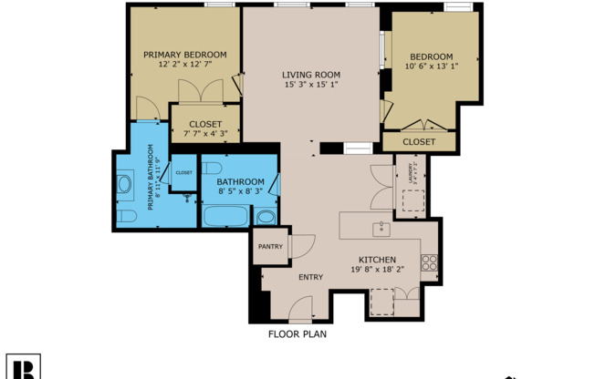 2 beds, 2 baths, 1,156 sqft, $1,445, Unit #701