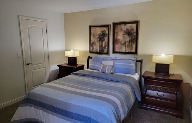 FULLY FURNISHED 2 BEDROOM CONDO*CLOSE TO AREA SCHOOLS AND SHOPPING CENTERS*COMMUNITY POOL, SPA, CLUBHOUSE*