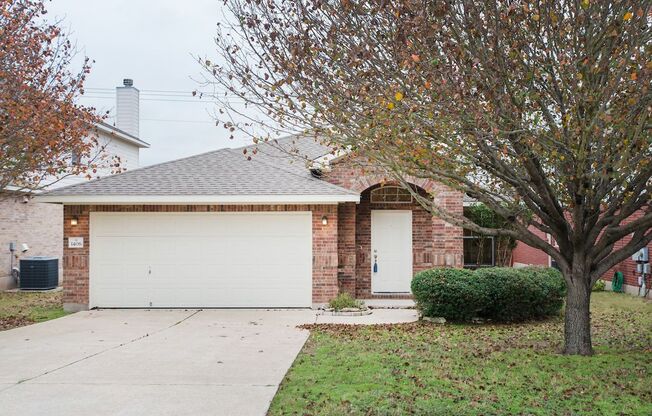 Well Maintained Single Story Leander Home - Move In Ready