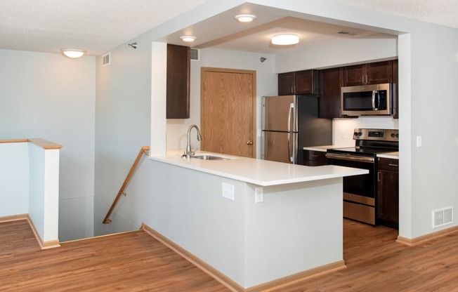 1 bedroom open kitchen