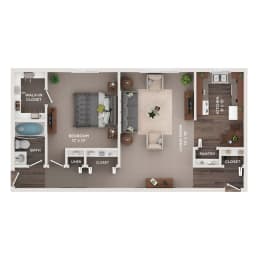 1 bed, 1 bath, 800 sqft, $1,100