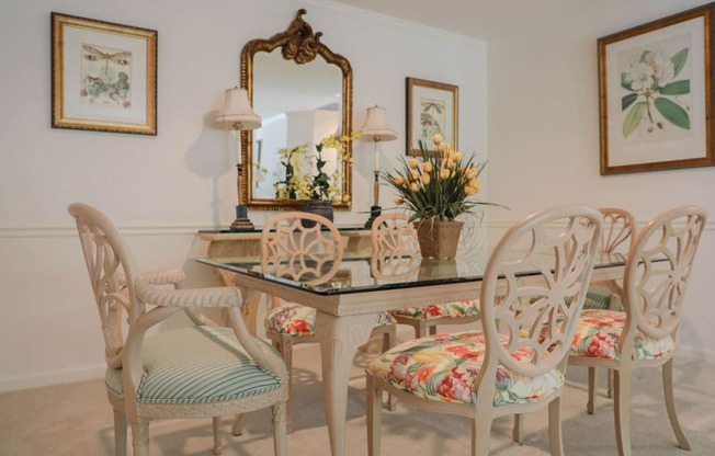 Dining Room at The Residences at Brookside Commons, Owings Mills, MD, 21117