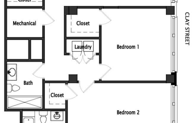 2 beds, 2 baths, 1,450 sqft, $2,912, Unit 100-509