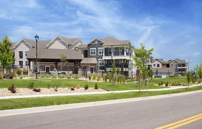 Exterior Street at Watermark at Harvest Junction, Longmont, CO