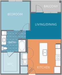 1 bed, 1 bath, 811 sqft, $1,685