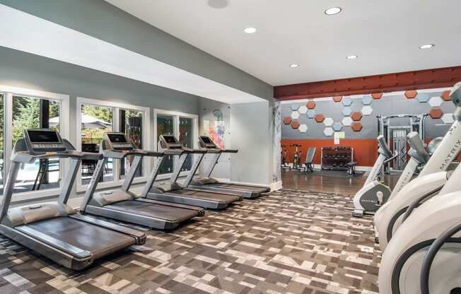 Fitness Center with Treadmills at Canopy Glen, Norcross
