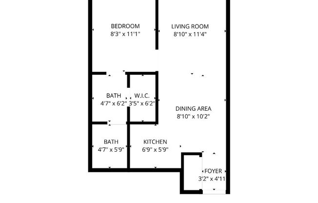 1 bed, 1 bath, 600 sqft, $995, Unit 10A
