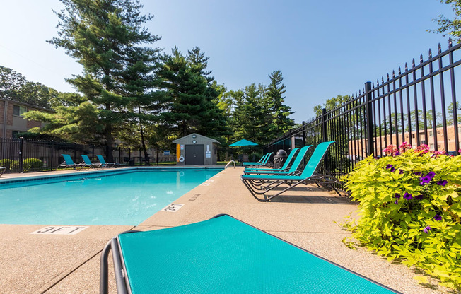 This is a photo of the pool area at Red Bank Reserve in Cincinnati, Ohio.