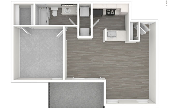 1 bed, 1 bath, 691 sqft, $1,154