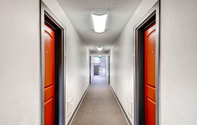 Hallway in our Apartments at Off Broadway Flats