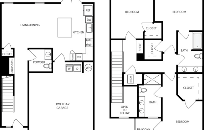 3 beds, 2 baths, 1,735 sqft, $4,905, Unit T201