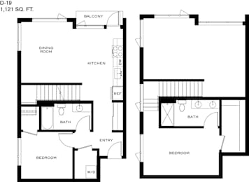 2 beds, 2 baths, 1,106 sqft, $2,457