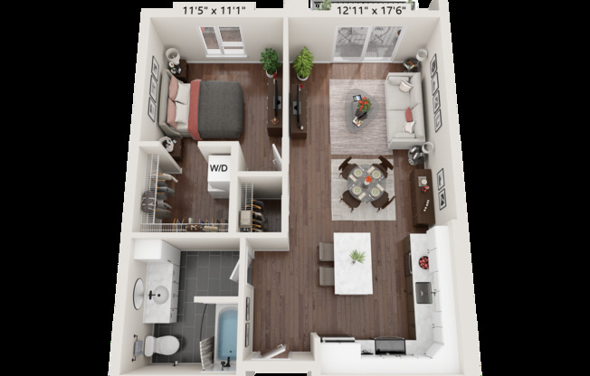 1 bed, 1 bath, 750 sqft, $1,700, Unit 505