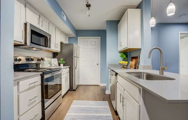 Kitchen View at Sundance Apartments, Indiana, 46237