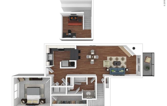 1 bed, 1 bath, 972 sqft, $1,914