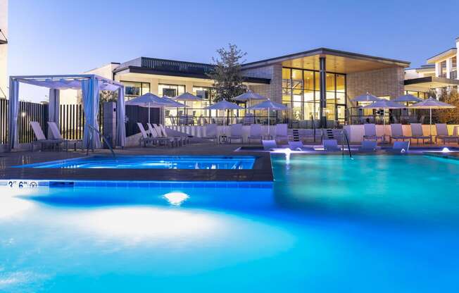 the swimming pool at the resort