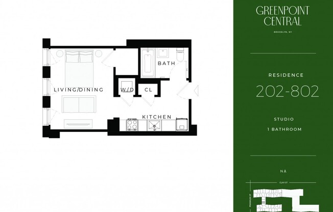 Studio, 1 bath, $3,526, Unit 802