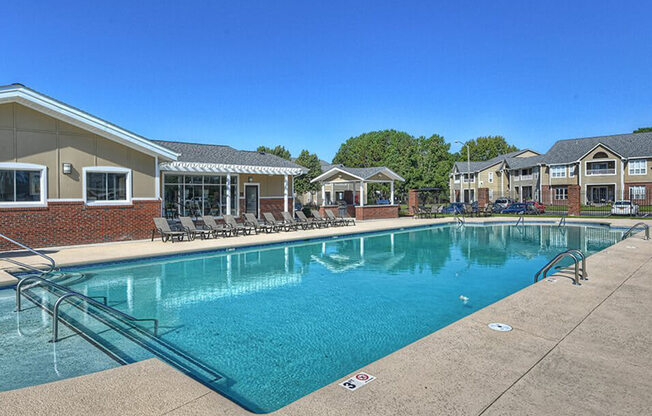 pool at apartment complex