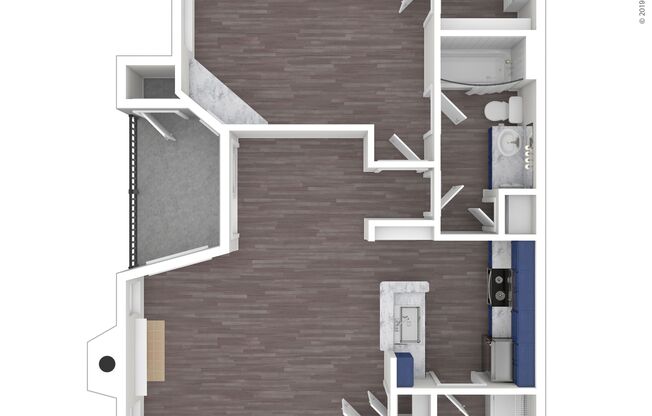 1 bed, 1 bath, 772 sqft, $1,120