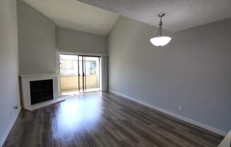 Fireplace Flooring Spacious Living Room