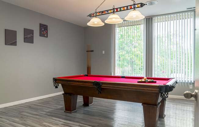 Billiards Room in Resident Clubhouse at Franklin River