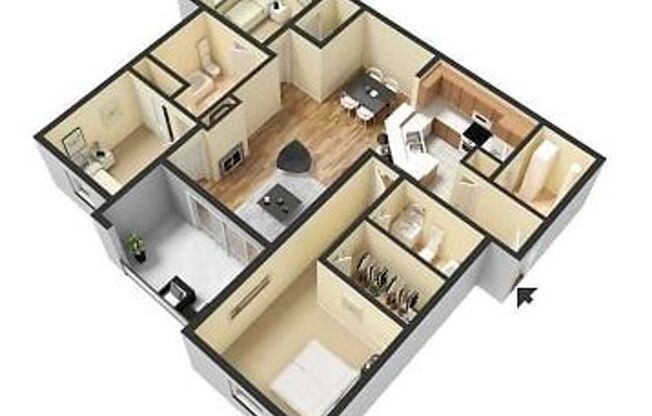 3 beds, 2 baths, 1,368 sqft, $2,050, Unit 82C